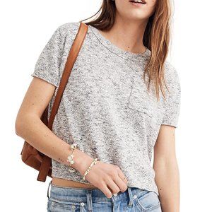 Madewell Marled Pocket Tee Sweater - Size S